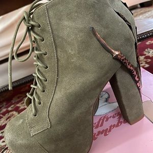 Jeffrey Campbell Lita Claw Suede Boots